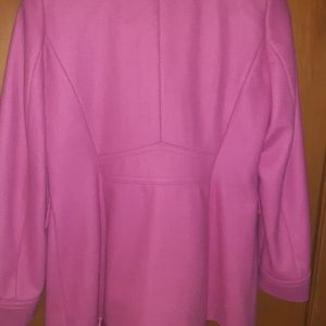 Ladies Pink Pea Coat
